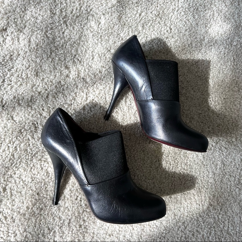 Miu Miu Genuine Leather Booties w/ Elastic Size 35.5
